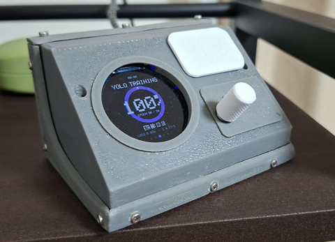 Completed radar display prototype with covers fitted