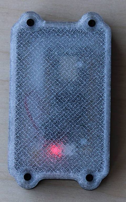 Enclosure side view with USB-C